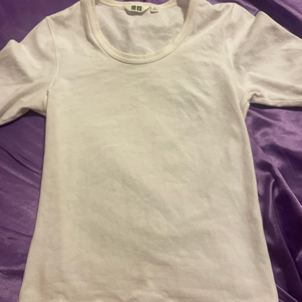 White fitted shirt